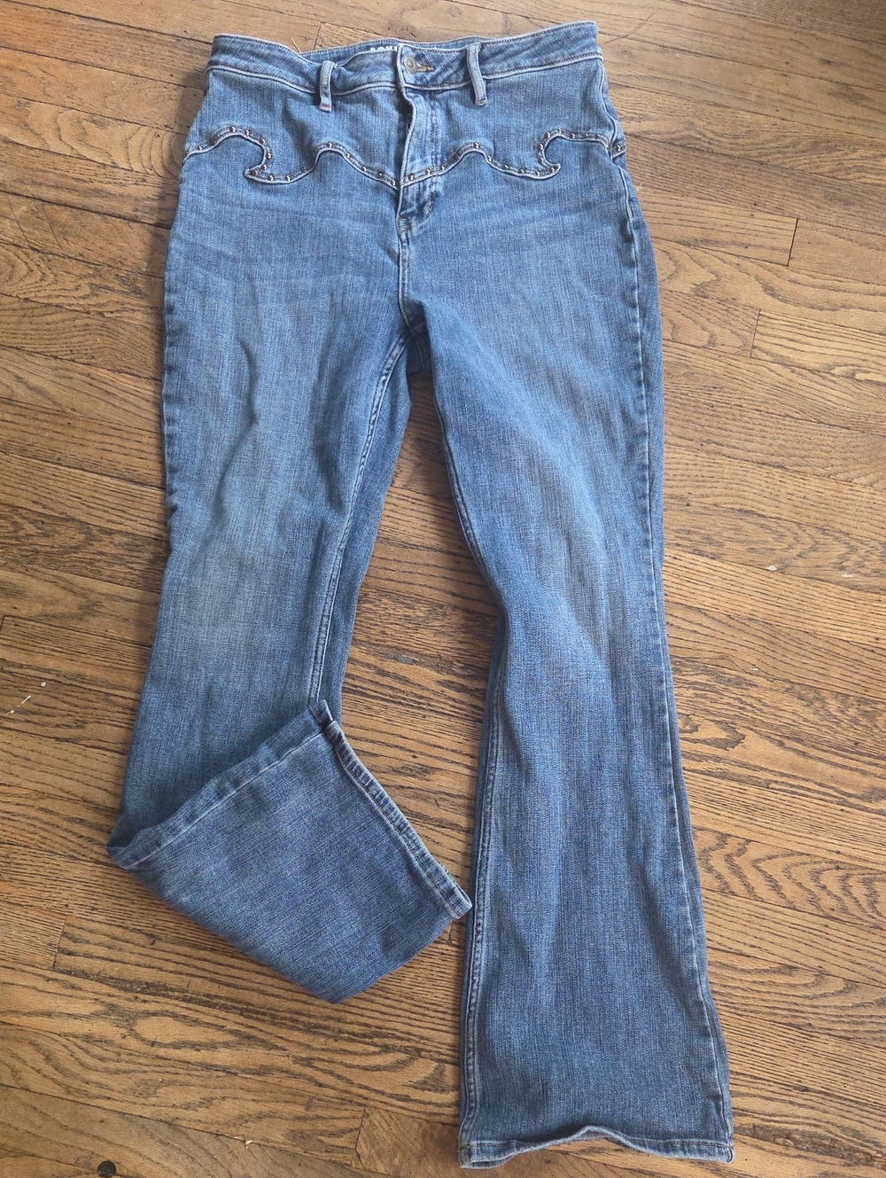 Idyllwind Beasly Gypsy Boot Cut Jeans With Stretch Womens Size 14 34in Inseam